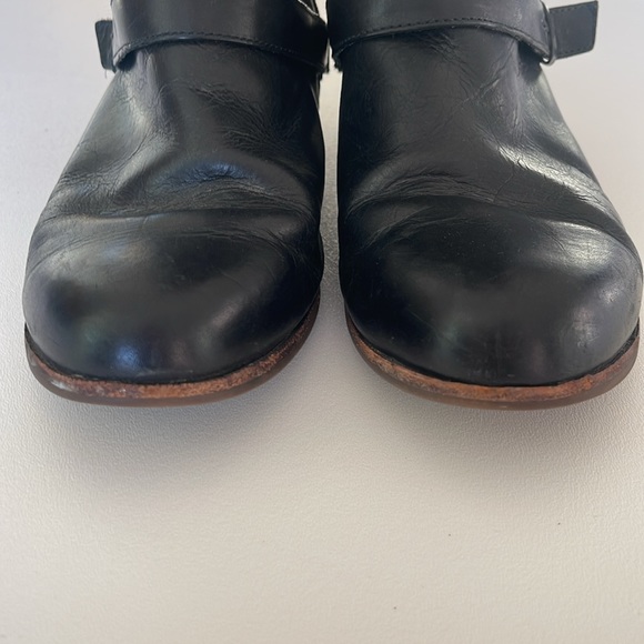 UGG Women's Channing II Boots Leather Sheepskin Sock Liner Black Size 10 - Picture 3 of 14